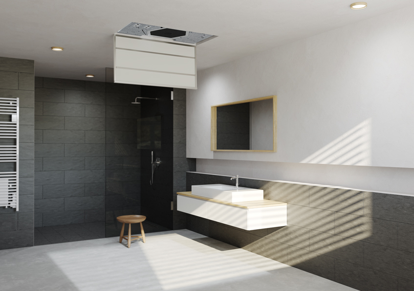 Ventilation system in the bathroom