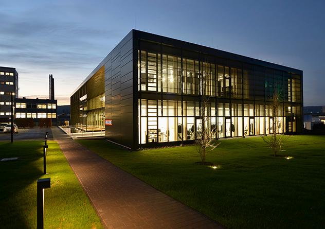 Energy Campus by Stiebel Eltron, at night