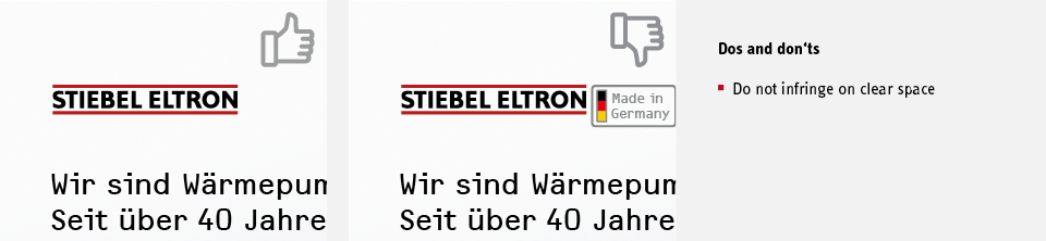 Logo Dos and Don‘ts | Brandbox STIEBEL ELTRON