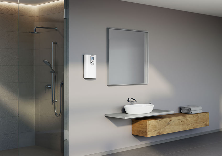 Install instantaneous water heaters quickly: DHE Connect comfort instantaneous water heaters for oversink and undersink installation