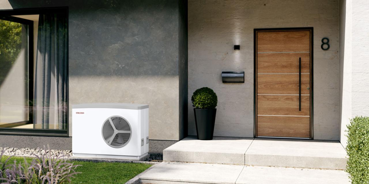 STIEBEL ELTRON air source heat pump for heating and cooling